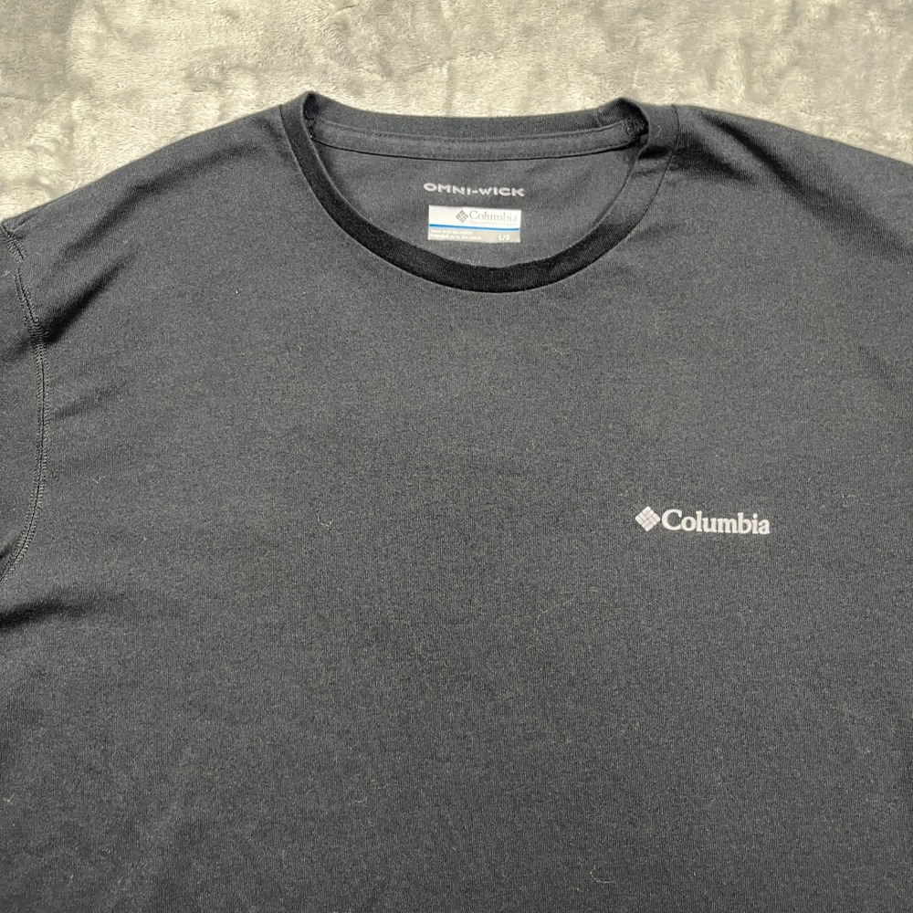 Columbia T-Shirt‎ Mens Black Long Sleeve Omni-Wick Active AM6818 Large